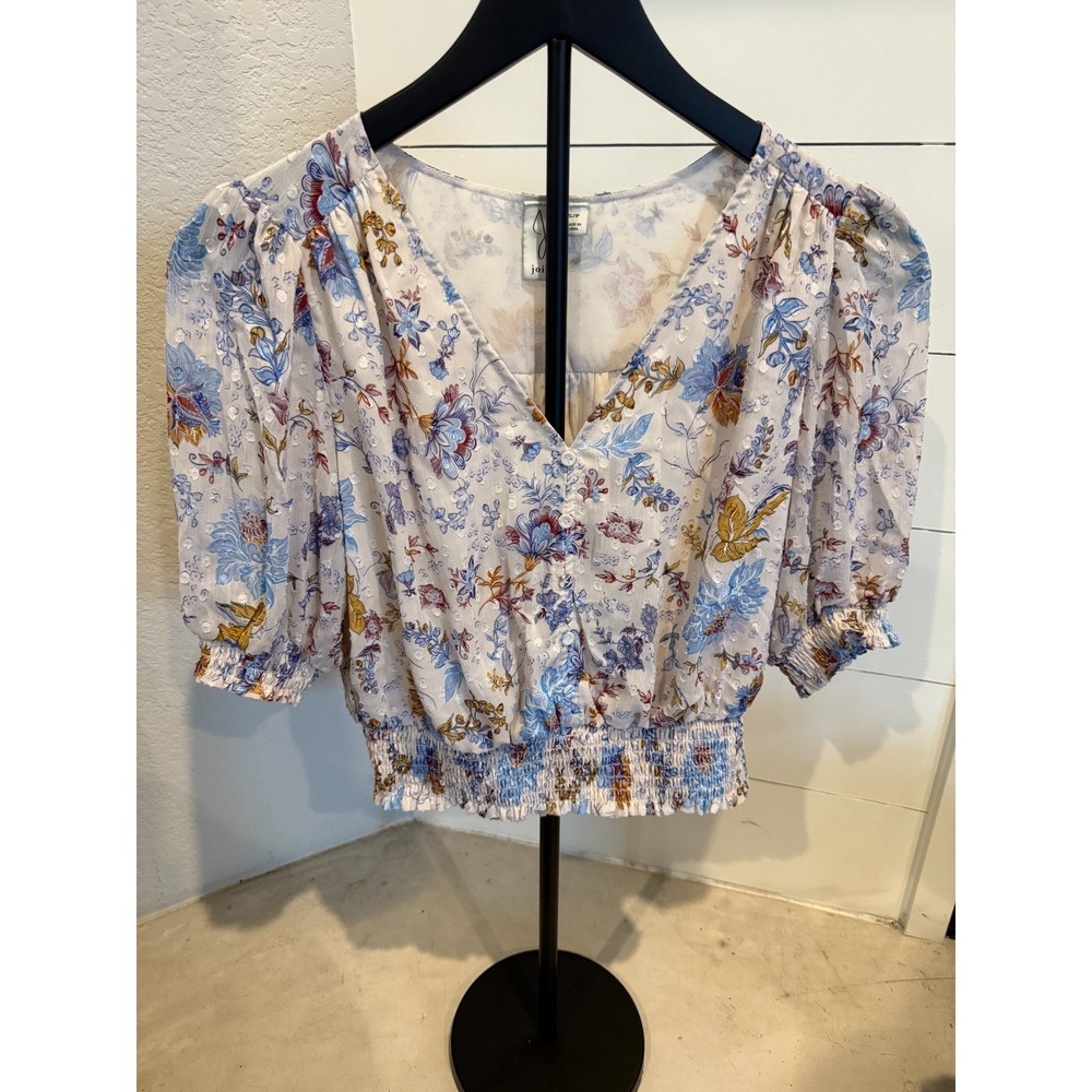 Joie Women's Floral & Paisley Crop Top Blouse –‎ Size Small